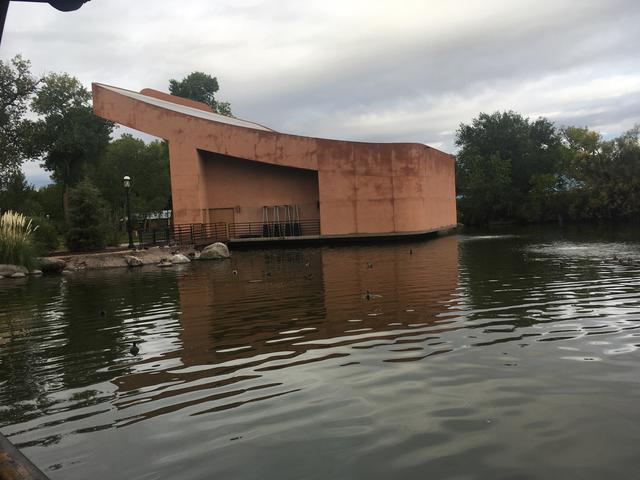 ABQ BioPark Zoo Bandshell — before restucco side view