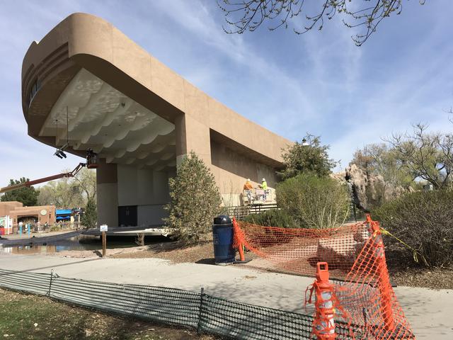 ABQ BioPark Zoo Bandshell — near-complete restored exterior