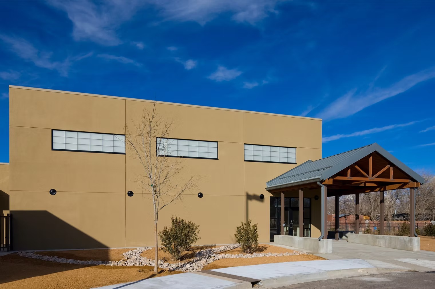 South Valley Maintenance Facility — finished building entry